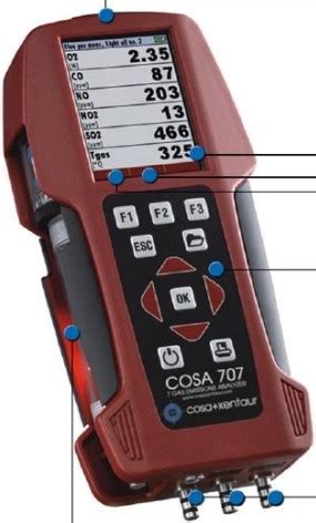 AUTOMAÇÃO ANALÍTICA Analisador Multi Gas Portátil Cosa 707 Globaltek