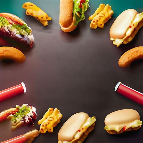 Premium Ai Image Fast Food Backgrounds