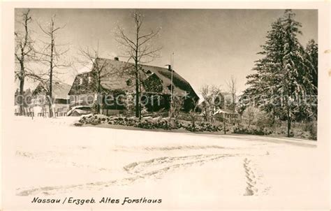 Ak Ansichtskarte Nassau Erzgebirge Altes Forsthaus Gastraeume Nassau Erzgebirge Nr Kq89754