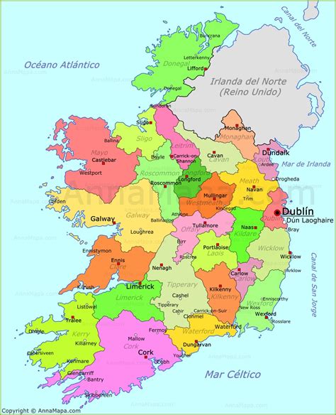 Mapa De Irlanda Plano Irlanda Annamapa