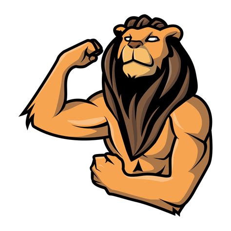 Strong Lion Vector Illustration 17786939 Vector Art At Vecteezy