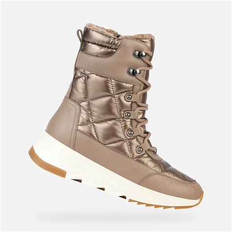 Geox Falena B Abx B Waterproof Boots Chestnut Woman Geox