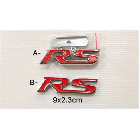 HONDA RS EMBLEM LOGO Shopee Malaysia