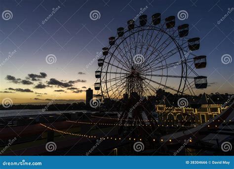 Ferris Wheel Sunset Stock Photo Image Of Ride Horizontal 38304666