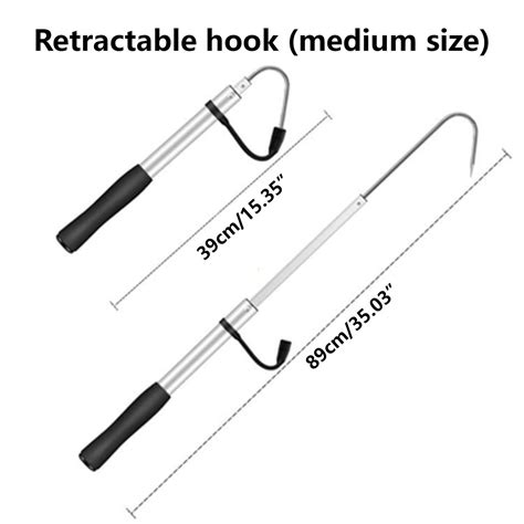 Deagia Tool Box Clearance Telescopic Aluminum Alloy Hook Fishing