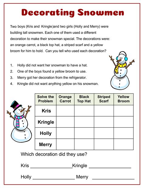 Christmas Brain Teasers Activities 15 Free Pdf Printables Printablee