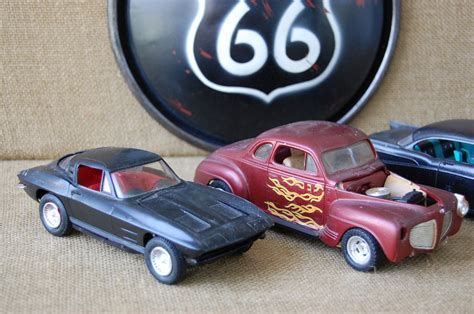 Vintage 1960's Plastic Model Cars 1963 by PickersWarehouse on Etsy