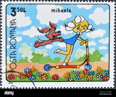 Cancelled Postage Stamp Printed By Romania That Shows Mihaela