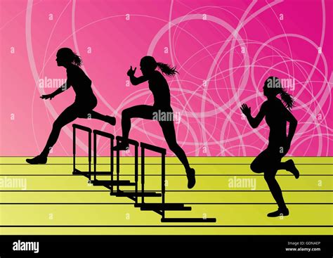 Muscular Legs Woman Running Stock Vector Images Alamy