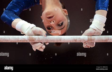 Russia S Aliya Mustafina Competes On The Uneven Bars During The