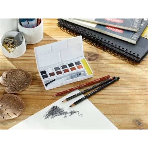 Derwent Shade Tone Watercolour Paint Pan Set Hillcrest Art Supplies