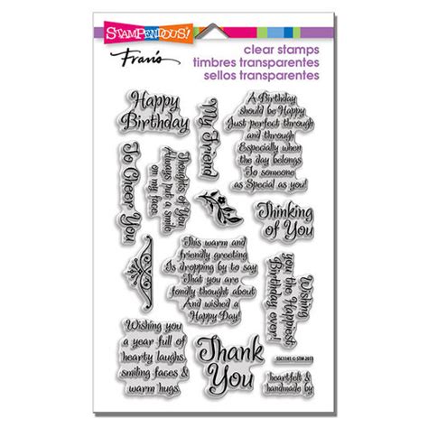 Stampendous Friendly Phrases Stamps