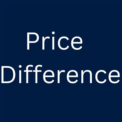 pay   price difference