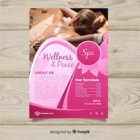 Free Vector Spa Flyer Template