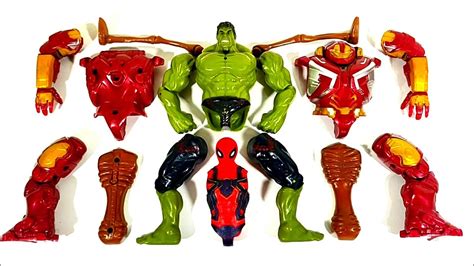 Merakit Mainan Spider Man VS Siren Head VS Hulk Smash VS Hulk Buster