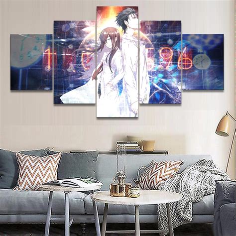 Steins Gate Piece Hd Canvas Wall Art For Home Living Room Weposters