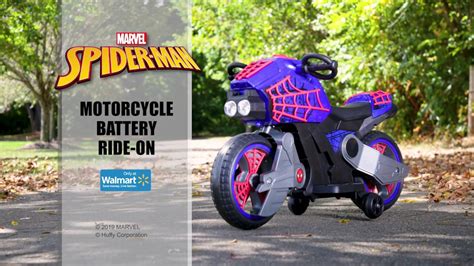 Marvel Spider-Man 6V Battery Powered Motorcycle Ride-on Toy For Boys, By Huffy ...