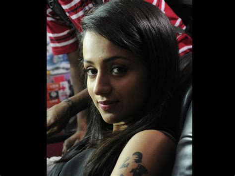 Photos Trisha Inks Tattoos On Her Belly And Thighs For Bhooloham Filmibeat