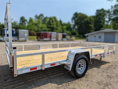 New 2025 Silver Ox Aluminum Trailers 7x14 Aluminum Utility Trailer Utility Trailer Howell Michigan