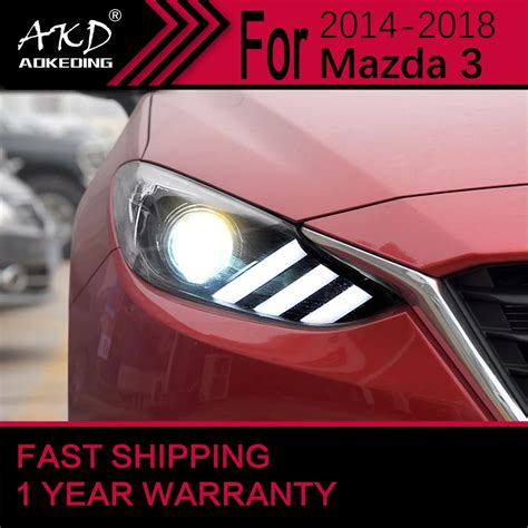 Luces De Coche Para Mazda Axela Faro Led L Mpara De Cabeza