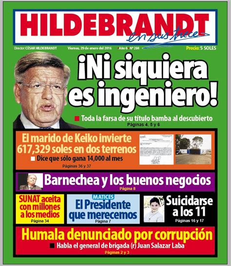 Semanario Hildebrandt en sus trece on Twitter ACUÑA NI SIQUIERA ES