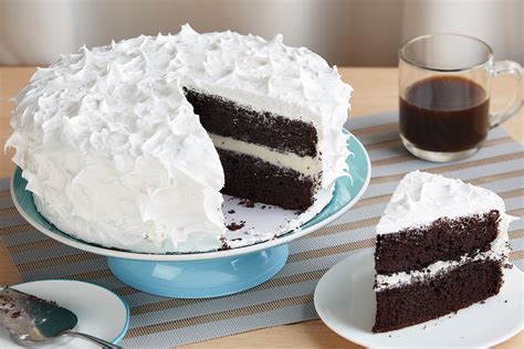 Creamy Chocolate Cake With Marshmallow Frosting Recipes Create With