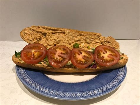 Bocadillo De Ensaladilla De At N Hostal Puerto Beach