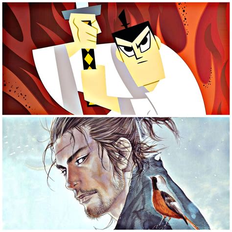 Samurai Jack Vs Musashi Miyamoto Vagabond Battles Comic Vine