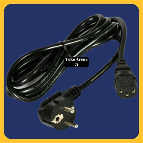 Jual Kabel Power Komputer Monitor Laptop Notebook Kabel Power Tebel Kabe Lubang 3