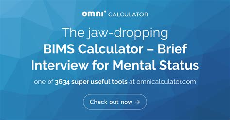 Bims Calculator Brief Interview For Mental Status