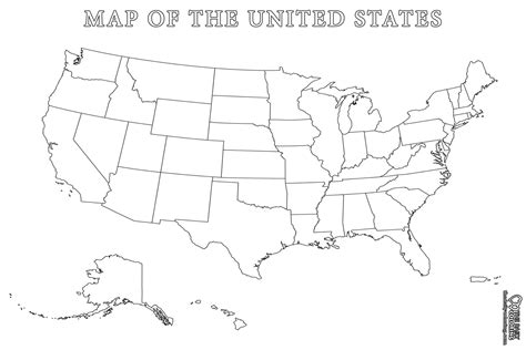 Blank Us Map