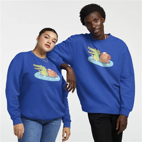 Funny Crocodile And Capybara Chilling In Hot Spring Sticker For Sale By Rustydoodle Redbubble
