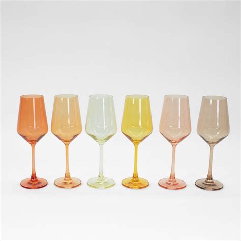 Golden Hour Collection Ombré Wine Glass Set Shop Now Glasshauseco