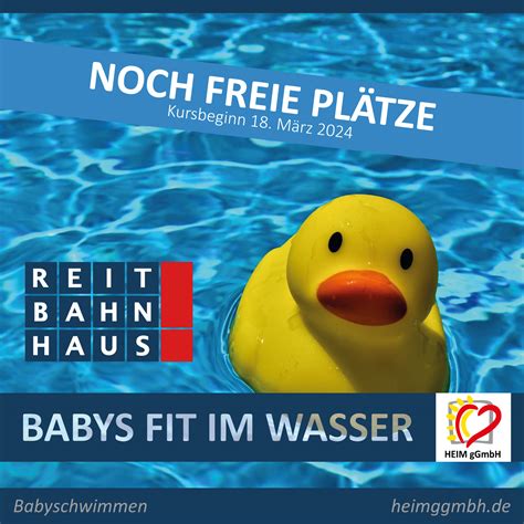 Noch ein paar freie Plätze für Babys fit im Wasser Heim