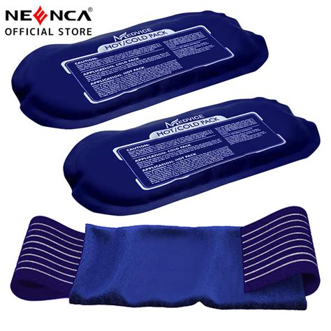 Neenca Ice Pack Piece Set Classic Reusable Hot And Cold Therapy Gel Wrap Support Injury