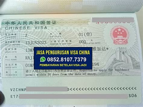 Cara Mudah Urus Visa Wisata Ke China