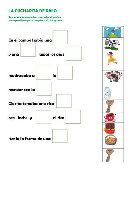 Pictograma Online Worksheet Worksheets Language Interactive