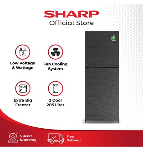 Promo Sharp Sj 236mn Hs Kulkas 2 Pintu Kirei 205 L187 L Diskon 24