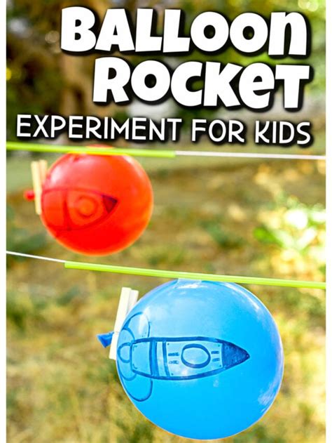 Balloon Rocket Experiment for Kids - Preschool Play and Learn