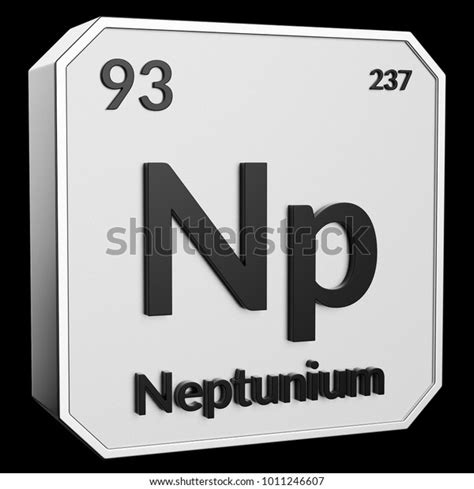 3d Text Chemical Element Neptunium Atomic Stock Illustration 1011246607 ...