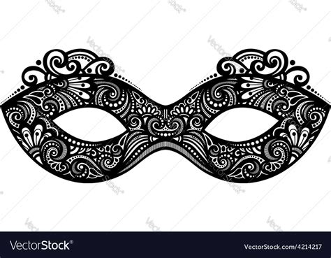 Masquerade mask design Royalty Free Vector Image