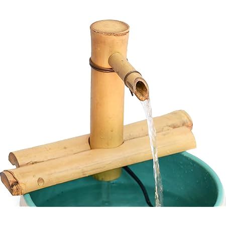 Bamboo Accents Zen Garden Water Fountain Spout Fountain Kit Includes