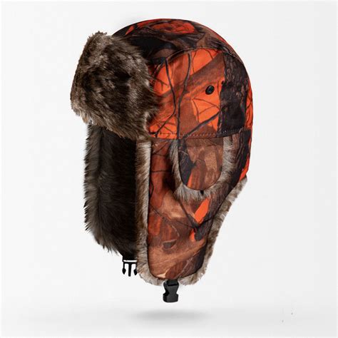 Orange Camo Trapper Hat Kula Tactical