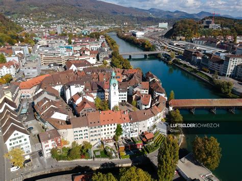 Olten Altstadt Luftaufname Luftbilderschweiz Ch