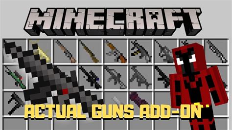 Guns In Minecraft Bedrock Pc Xbox Android Ios Actual Guns Add On Hot Sex Picture