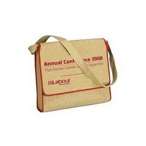 Brown And White Plain Jute Conference Bag At Rs Piece In Ahmedabad