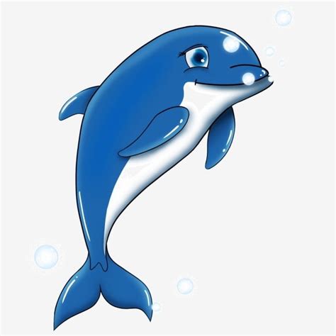 Blue Dolphin Cartoon