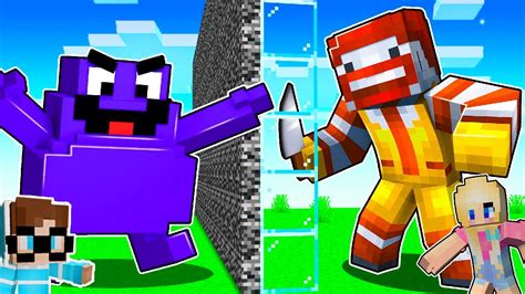 Ich Cheate Im Mcdonalds Grimace Shake Mob Battle In Minecraft Youtube