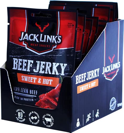 Jack Link S Sweet And Hot Beef Jerky Box Of X G Packs Made In