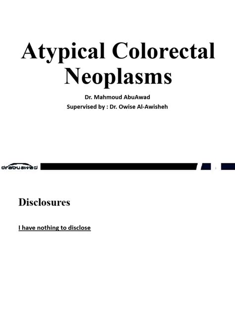 Atypical Colorectal Neoplasms Pdf Colorectal Cancer Metastasis